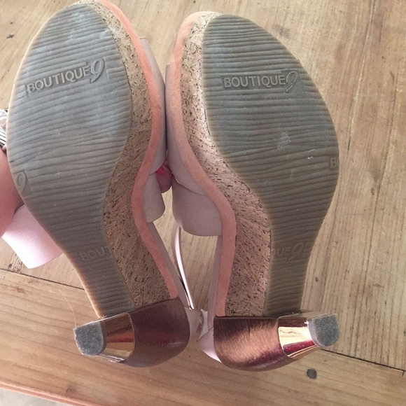 Pink and cork wedges - Picture 4 of 4